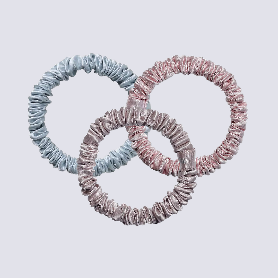 Копринен ластик за коса (Scrunchie) 1 см